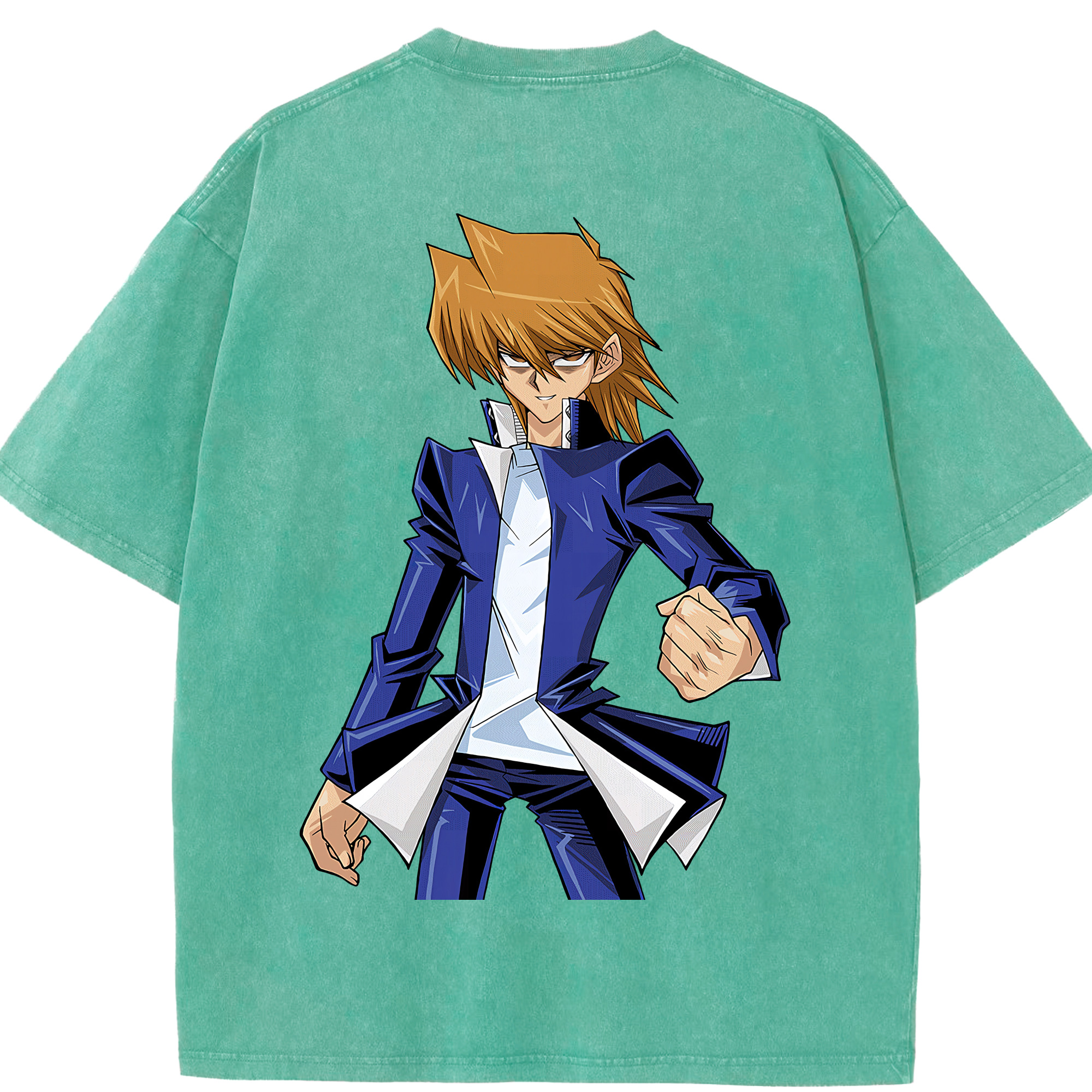 （画像用） 遊☆戯☆王 Yu-Gi-Oh! 綿100% ヴィンテージ風 半袖Tシャツ（背面プリント）